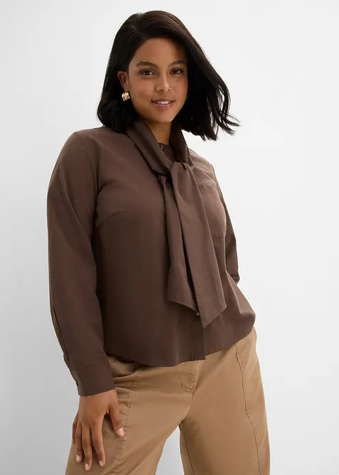 Blusa con sciarpina, bonprix