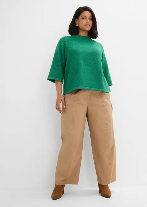 T-shirt in maglia oversize, bonprix