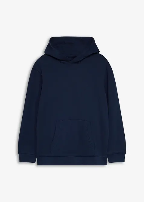 Felpa con cappuccio in morbido misto cotone, bonprix