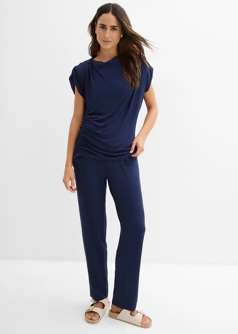 Maglia e pantaloni in misto viscosa  (set 2 pezzi), bonprix
