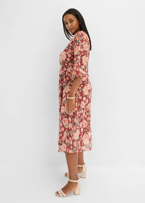 Abito  svasato in chiffon, bonprix