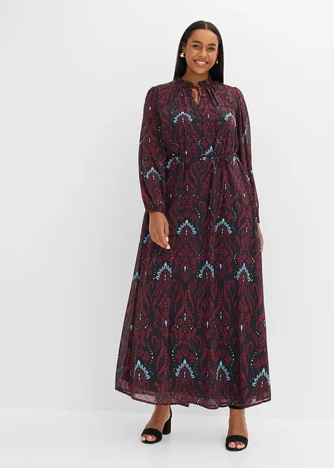 Abito  svasato in chiffon, bonprix