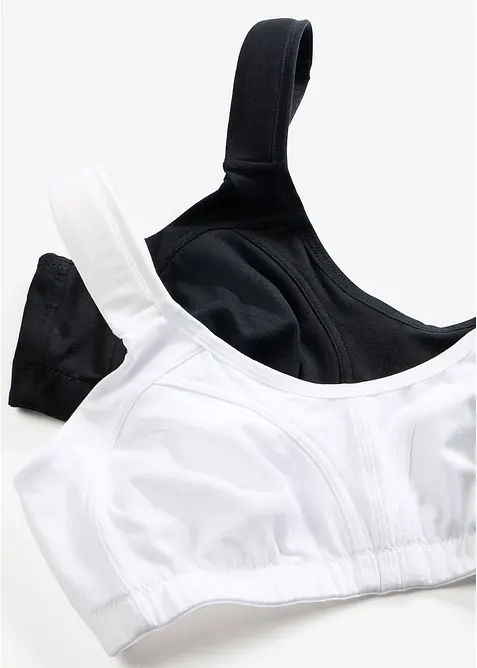 Reggiseno senza ferretto  con cotone biologico (pacco da 2), bonprix