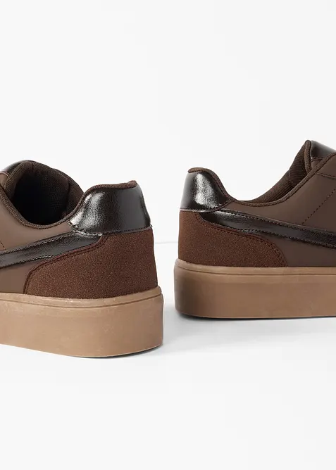 Sneaker con plateau in stile retr&ograve;, bonprix