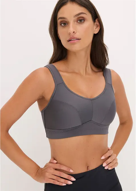 Reggiseno sportivo con sostegno medio (pacco da 2), bonprix