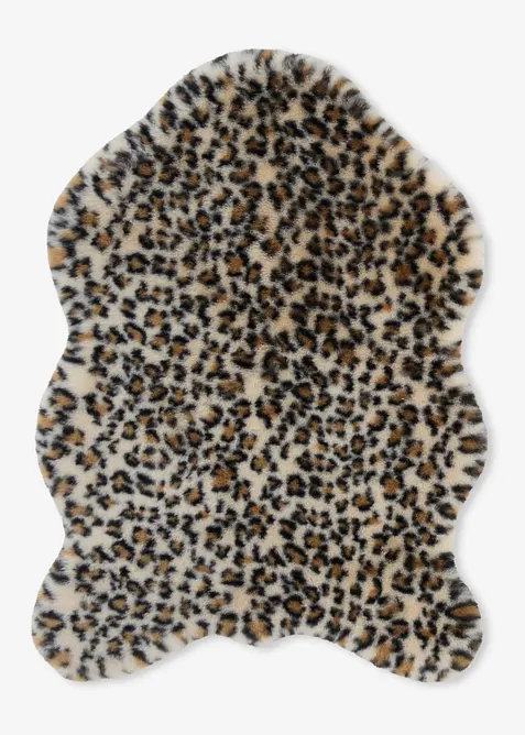 Tappeto in pelliccia sintetica leopardata, bonprix