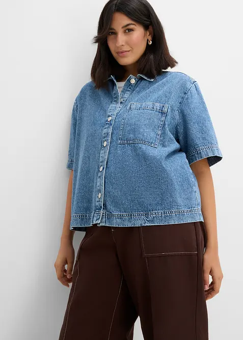 Camicia in jeans di puro cotone, bonprix