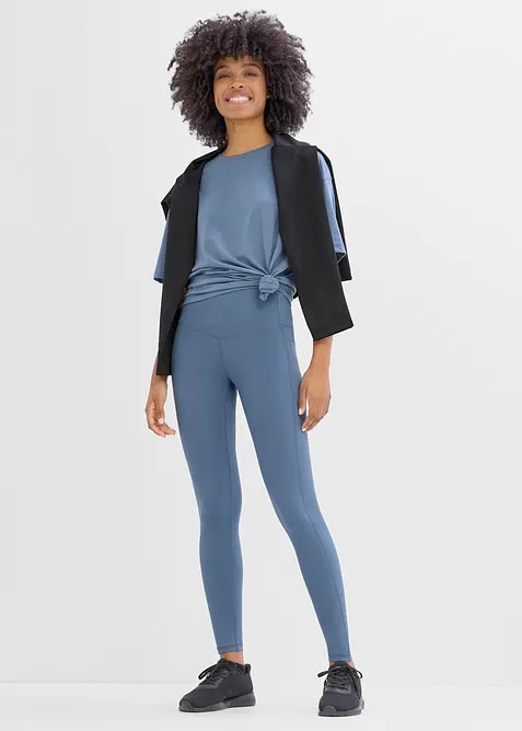 Leggings sportivi comodi con tasca per il cellulare, ad asciugatura rapida, bonprix