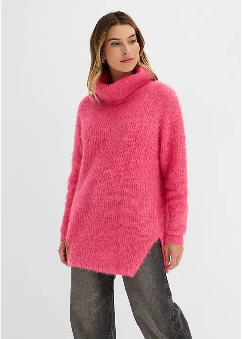 Maglione oversize a collo alto, bonprix