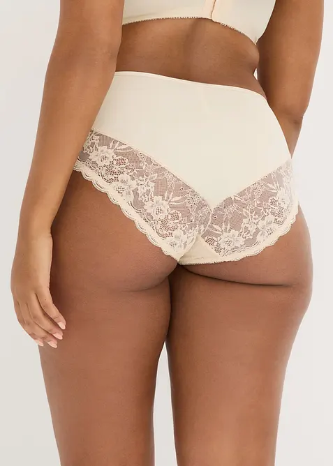 Slip alto con pizzo delicato (pacco da 2), bonprix