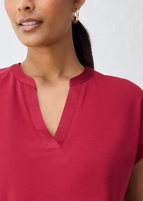 Maglia in misto cotone-seta morbido e liscio, bonprix