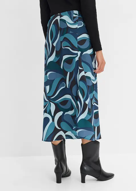 Gonna midi in satin fluido, bonprix