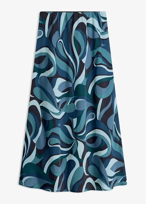 Gonna midi in satin fluido, bonprix