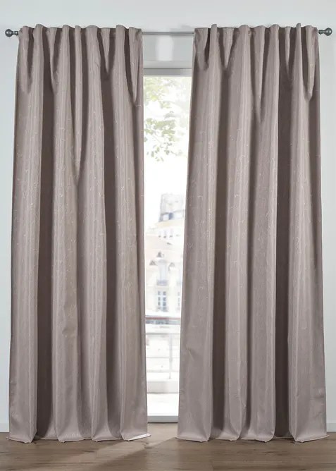 Tenda oscurante jacquard con effetto leggermente lucido (pacco da 1), bonprix