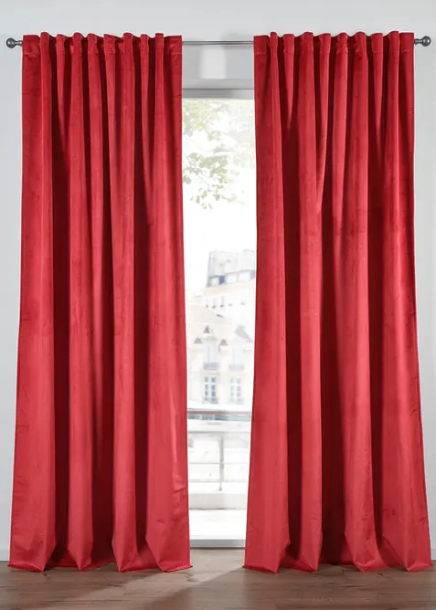 Tenda termica oscurante dalla texture vellutata (pacco da 1), bonprix