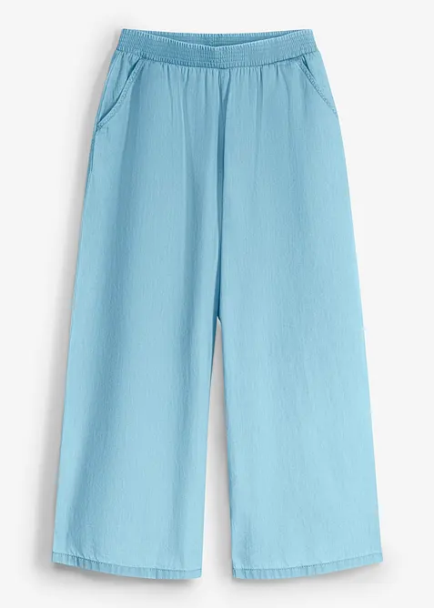 Pantaloni culotte in puro cotone biologico con elastico in vita, bonprix