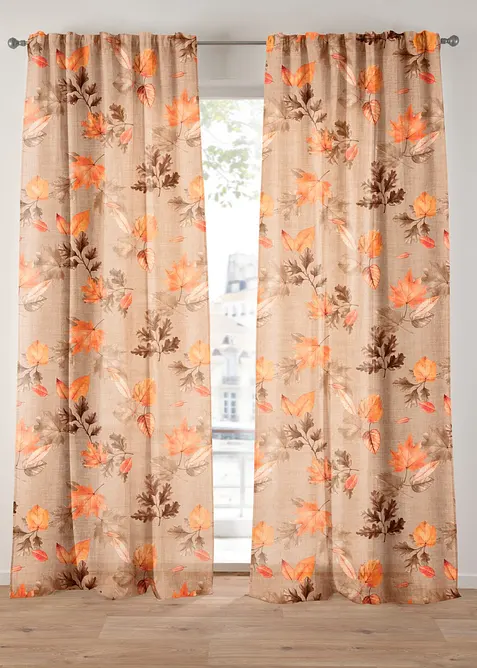 Tenda trasparente con delicata trama strutturata (pacco da 1), bonprix