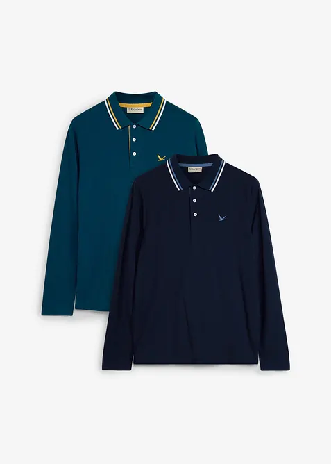 Polo in puro cotone biologico (pacco da 2), bonprix