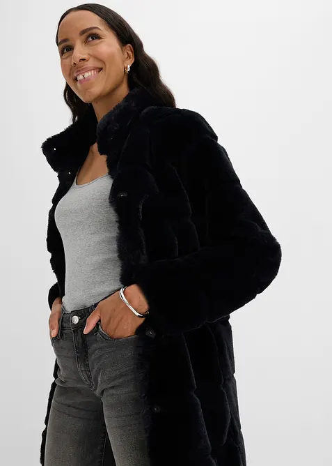 Cappotto in pelliccia ecologica, bonprix