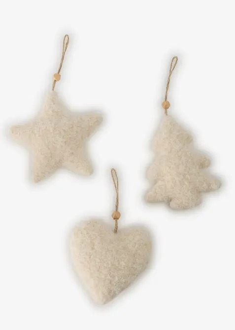 Decorazione da appendere con peluche (pacco da 3), bonprix