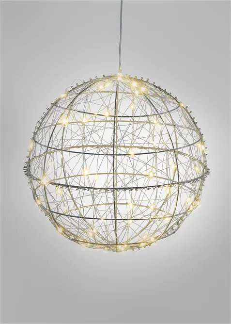 Sfera metallica con LED, bonprix
