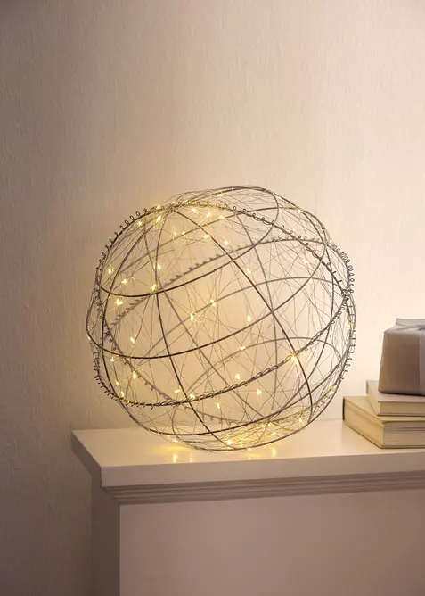 Sfera metallica con LED, bonprix