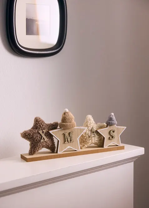 Soprammobile XMAS con stelle di peluche, bonprix