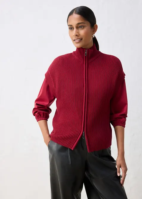 Gilet in maglia di morbido misto lana, bonprix