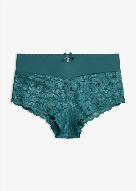 Culotte a vita alta con pizzo, bonprix