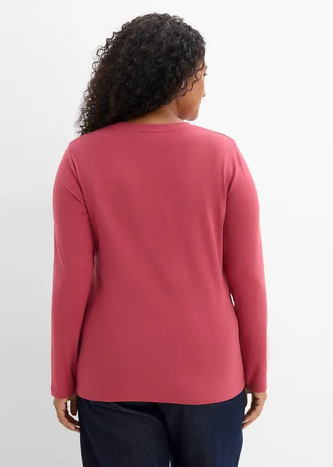 Maglia slim fit con puro cotone biologico (pacco da 2), bonprix