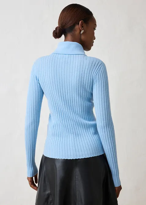 Maglione in filato fine di lana merino, bonprix