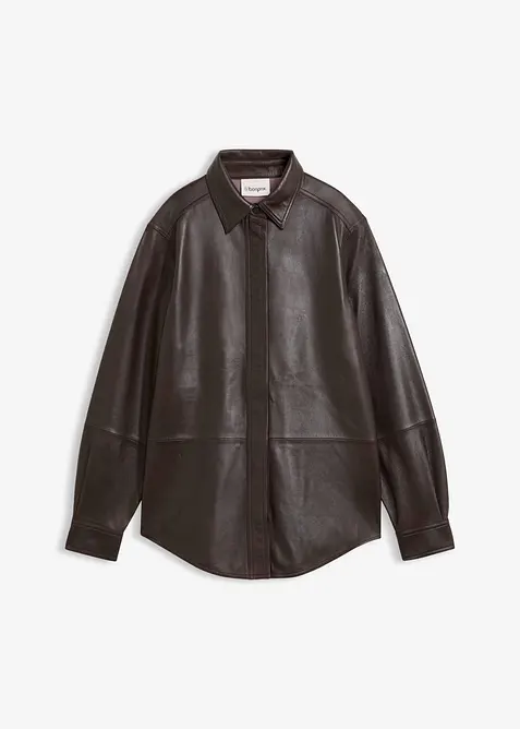 Camicia in nappa d'agnello, bonprix