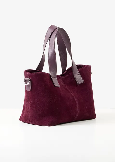 Borsa a mano in pelle scamosciata, bonprix