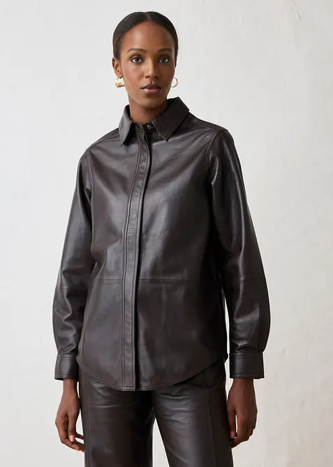 Camicia in nappa d'agnello, bonprix