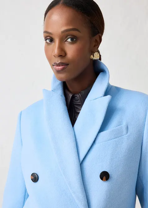 Cappotto stile blazer in morbido misto lana, bonprix