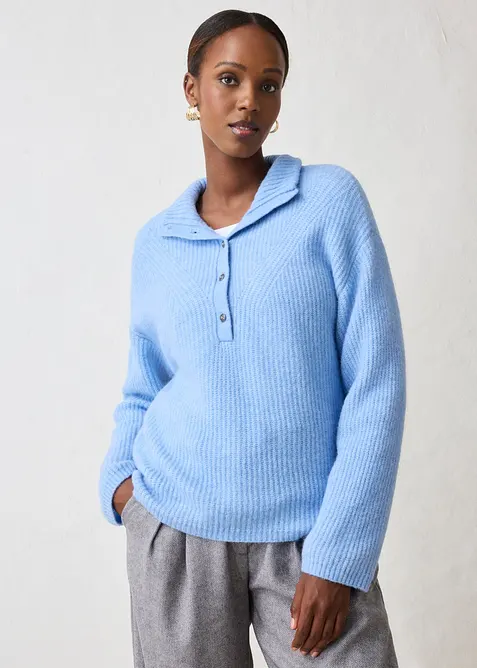 Maglione oversize con lana di alpaca, bonprix