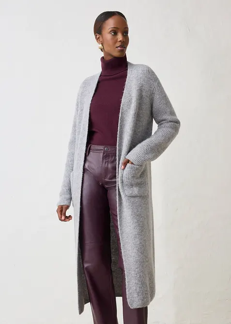 Maxi cardigan con fibra di alpaca, bonprix