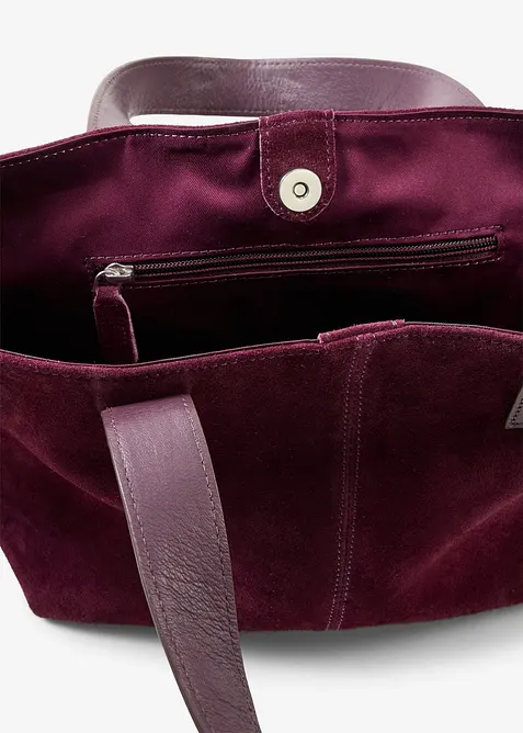 Borsa a mano in pelle scamosciata, bonprix
