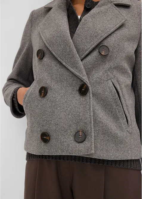 Giacca corta in simil lana, bonprix