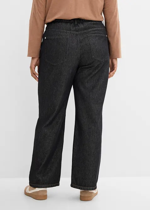 Jeans straight, vita media, bonprix
