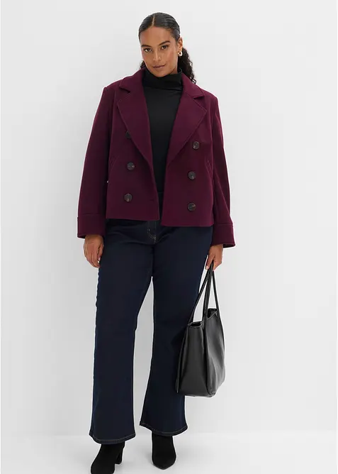 Giacca corta in simil lana, bonprix