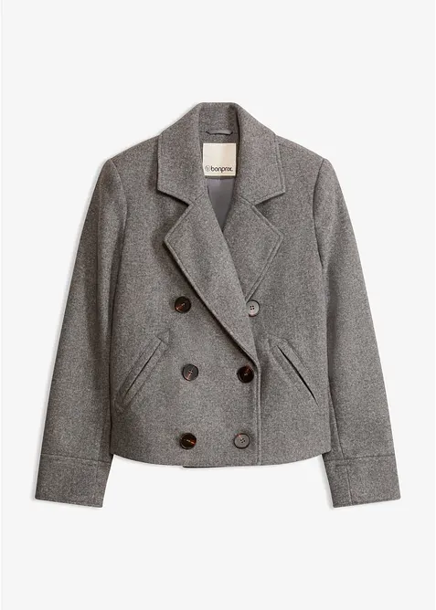 Giacca corta in simil lana, bonprix