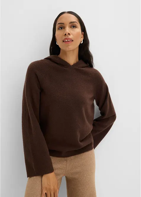 Maglione con cappuccio, bonprix