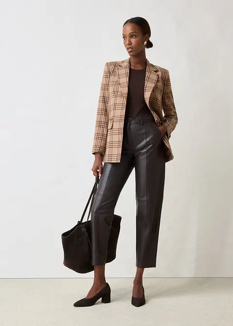Pantaloni in nappa d'agnello, bonprix