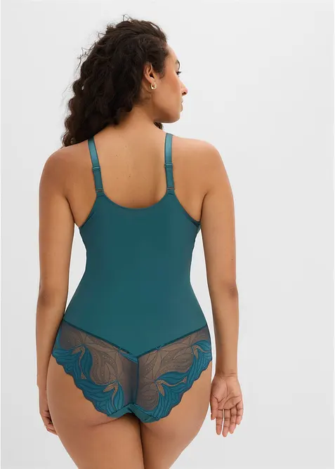 Body con pizzo ed effetto modellante medio, bonprix