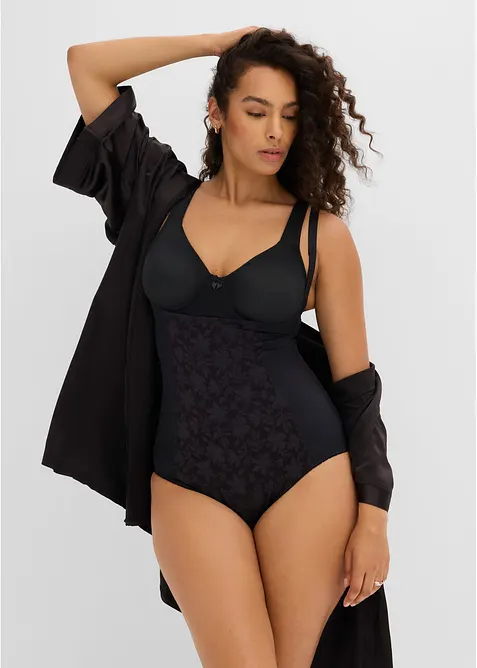 Body con pizzo ed effetto modellante forte, bonprix