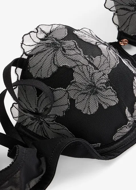 Reggiseno a balconcino con raffinato ricamo, bonprix