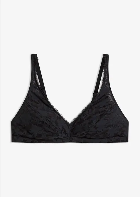 Bralette senza ferretto con materiale morbido, bonprix