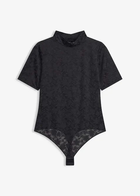Body con perizoma in tessuto morbido, bonprix