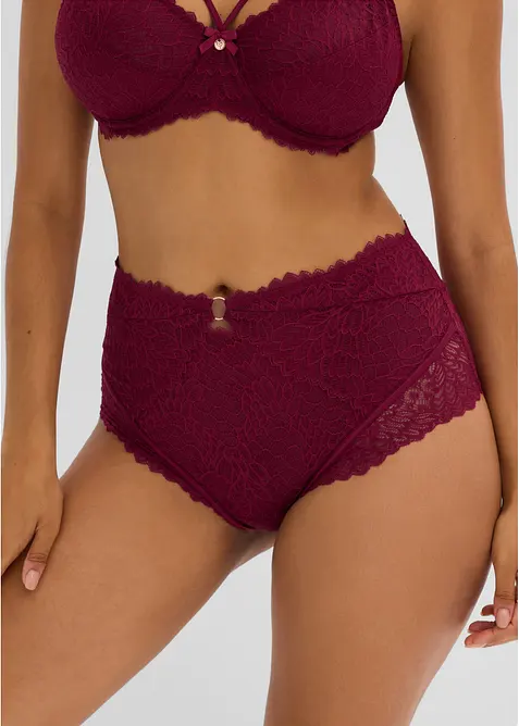 Panty a vita alta in pizzo delicato, bonprix